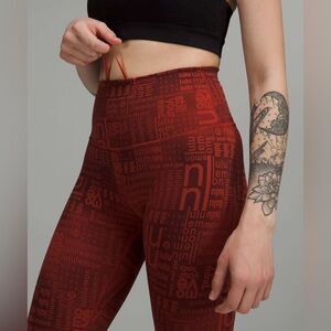 Lululemon Wunder Train
High-Rise Tight 25" Ombre Red Multi